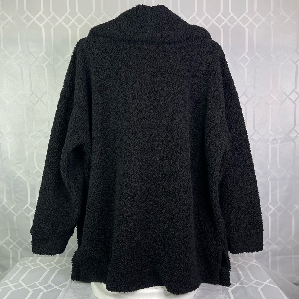 Cuddl Duds Sherpa Fleece Quarter Zip Pullover Sweatshirt 2X - Picture 4 of 12